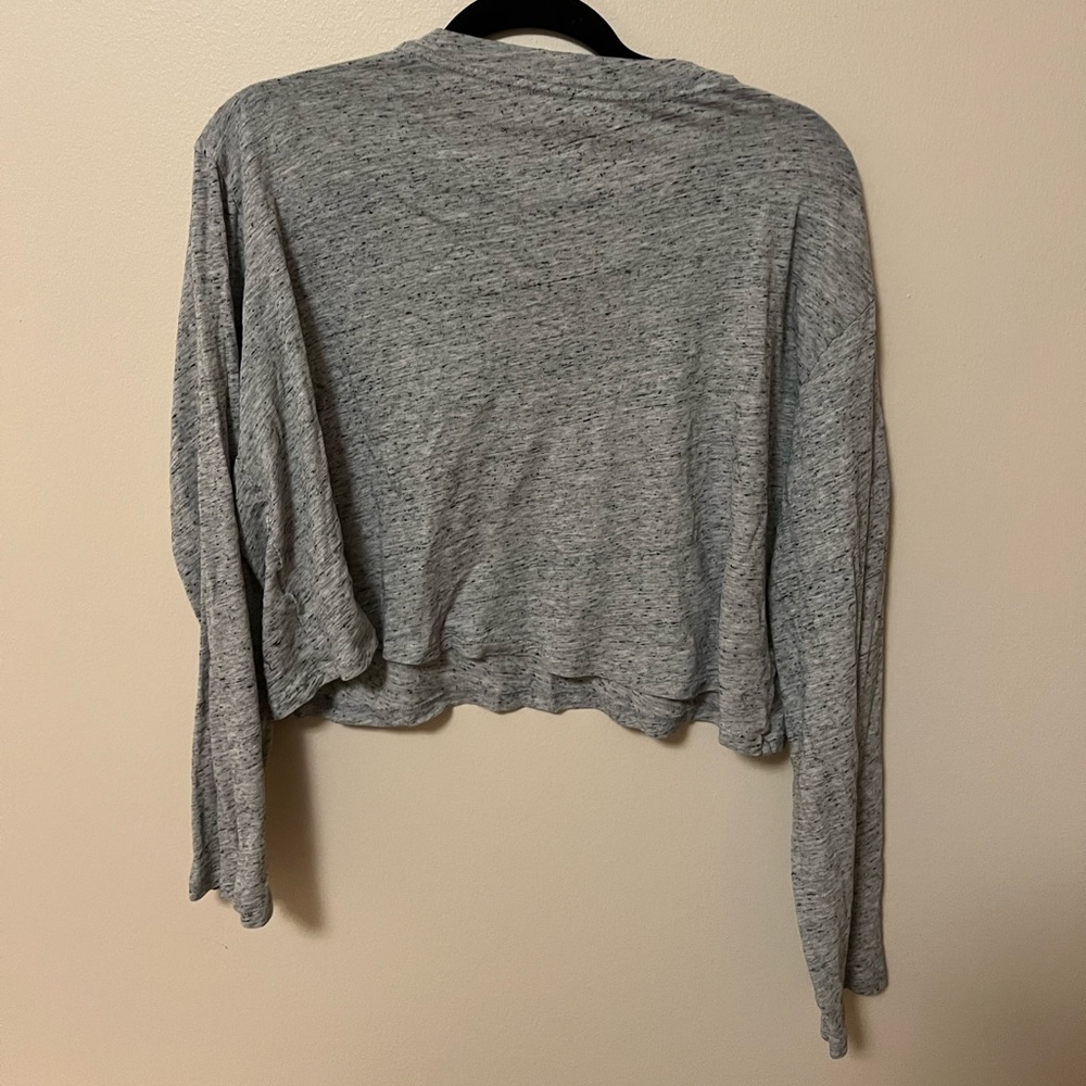 PINK long sleeve crop top